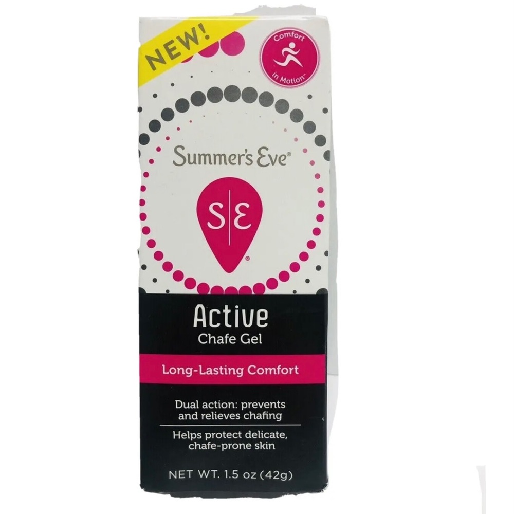 Summers Eve Active Chafe Gel Leg Rub,Dry Skin,Summer Body1.5 oz New